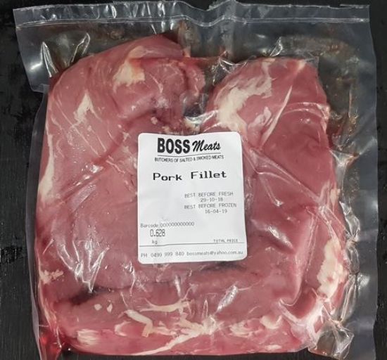 Picture of PORK FILLET - Ethical, Organic, Free-range / 500g pack (approx. size)