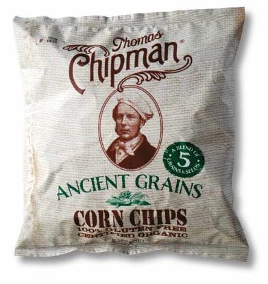 Picture of Thomas Chipman ANCIENT GRAIN CORN CHIPS GF Organic Box x 5 packs