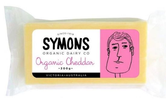 Picture of CHEDDAR CHEESE, ORGANIC - Symons Organic Dairy / 200g