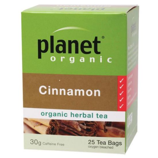 Picture of Planet Organic CINNAMON Organic Herbal Tea - 25 Tea Bags