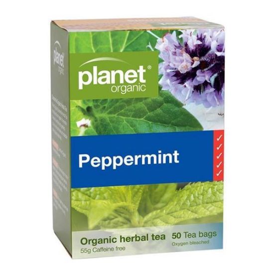 Picture of Planet Organic PEPPERMINT Organic Herbal Tea - 50 tea bags - 55g