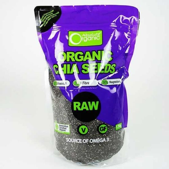 Picture of Absolute Organic CHIA SEEDS RAW 1.5kg