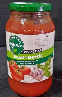 Picture of Jensens BASIL & GARLIC PASTA SAUCE - 580g