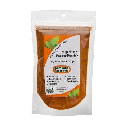 Picture of Pure Food Essential Spices CAYENNE PEPPER POWDER ORGANIC 80g Spices