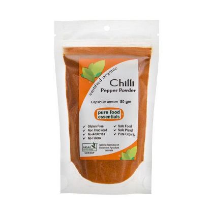 Picture of Pure Food Essential Spices CHILLI POWDER ORGANIC 80g