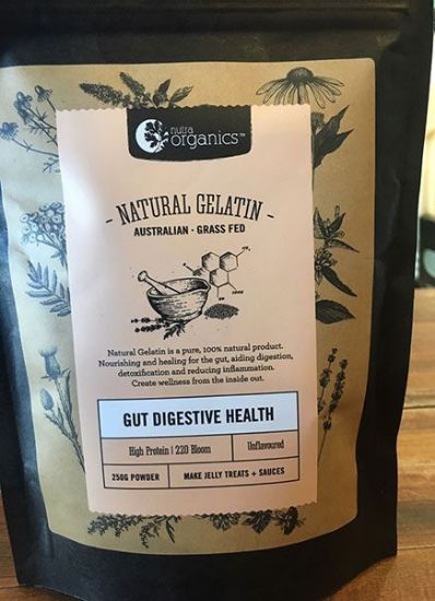 Picture of Nutra Organics Natural Gelatin Gut Digestive Health Grass Fed 250g