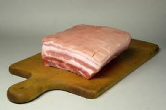 Picture of PORK BELLY - Ethical, Organic, Free-range / 500g pack (approx. size) - copy
